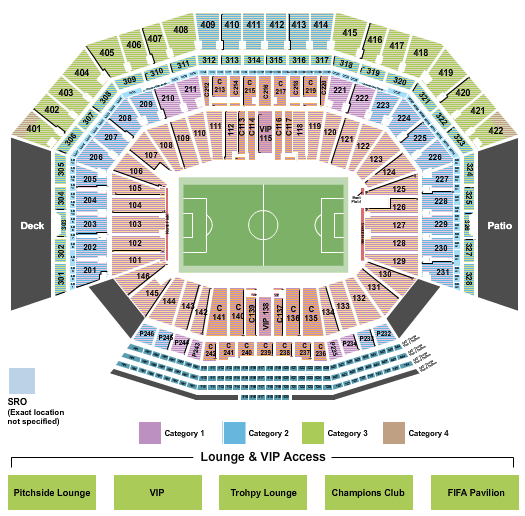 Levi's Stadium World Cup Seating Chart