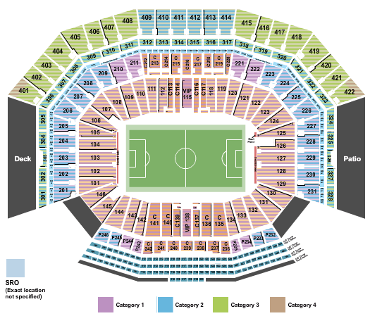 Levi's Stadium World Cup Seating Chart